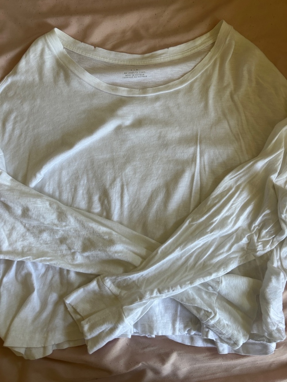 aerie White Crewneck Short-Sleeve Tee